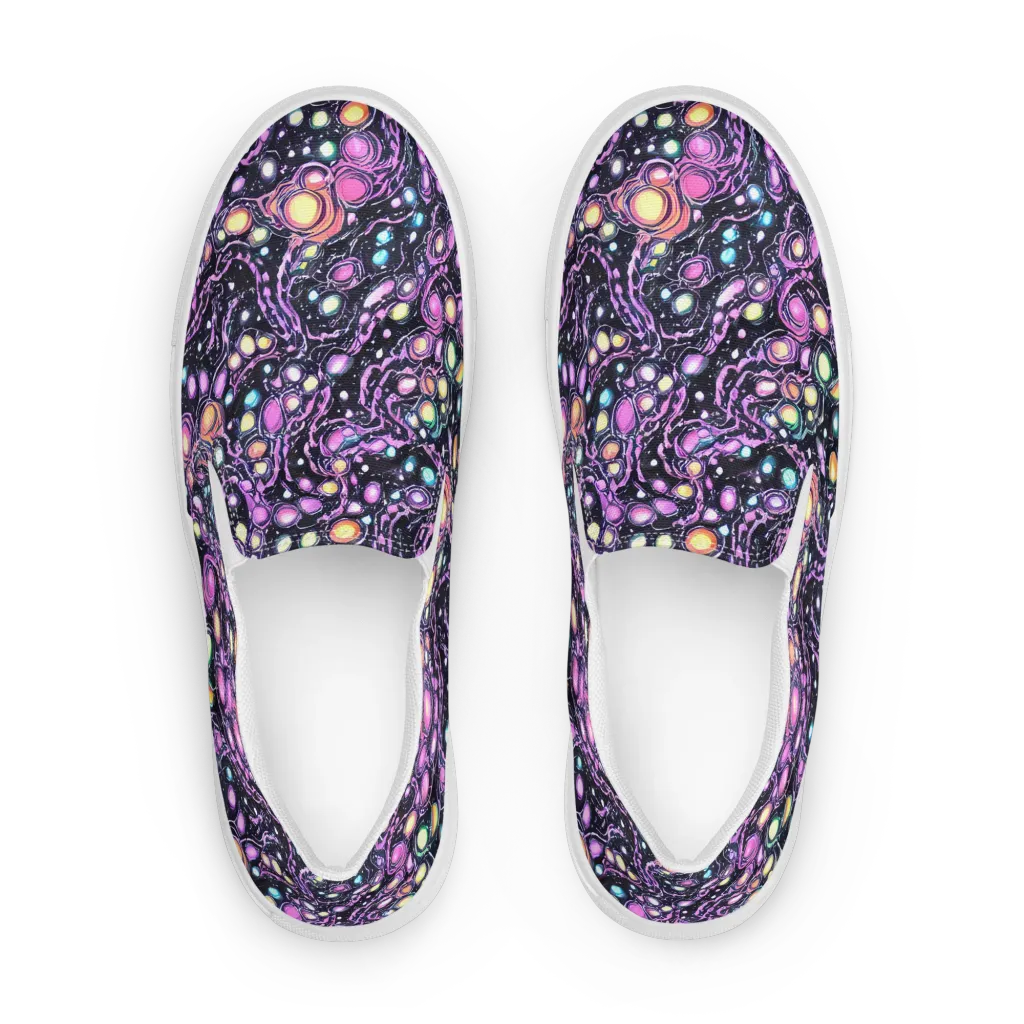 Prismatic Deep on Men's Slip-On Canvas Shoes — Front