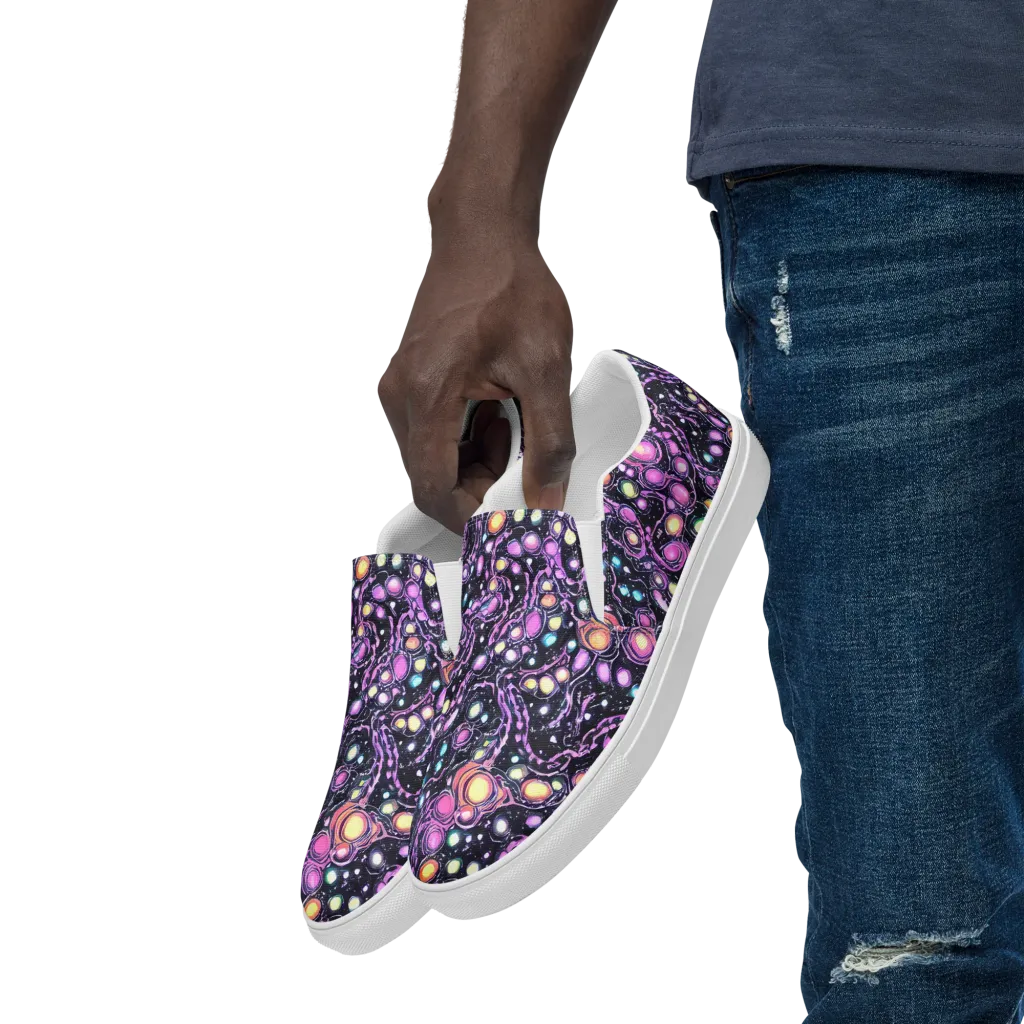 Prismatic Deep on Men's Slip-On Canvas Shoes — Left Front