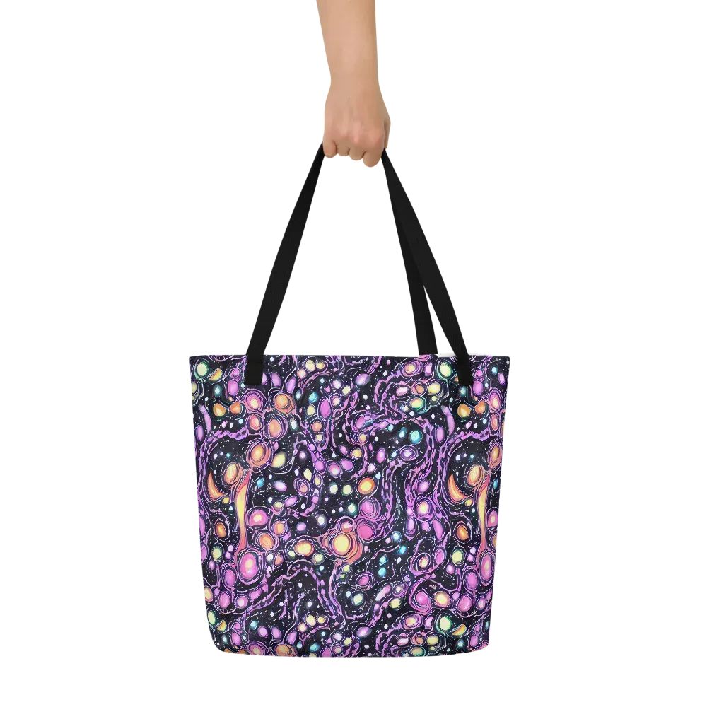 Prismatic Deep on Large Tote Bag W/ Pocket — Front