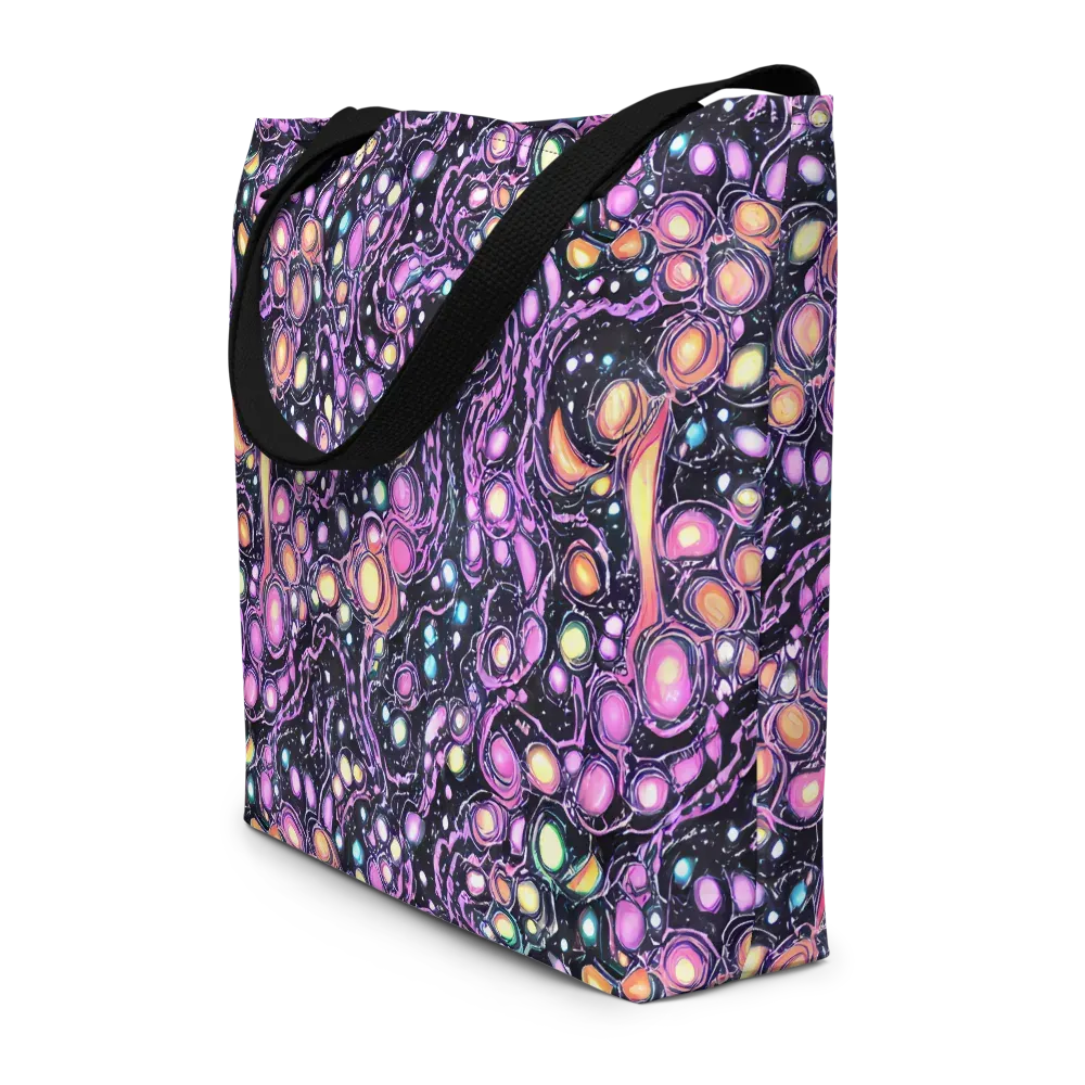 Prismatic Deep on Large Tote Bag W/ Pocket — Front