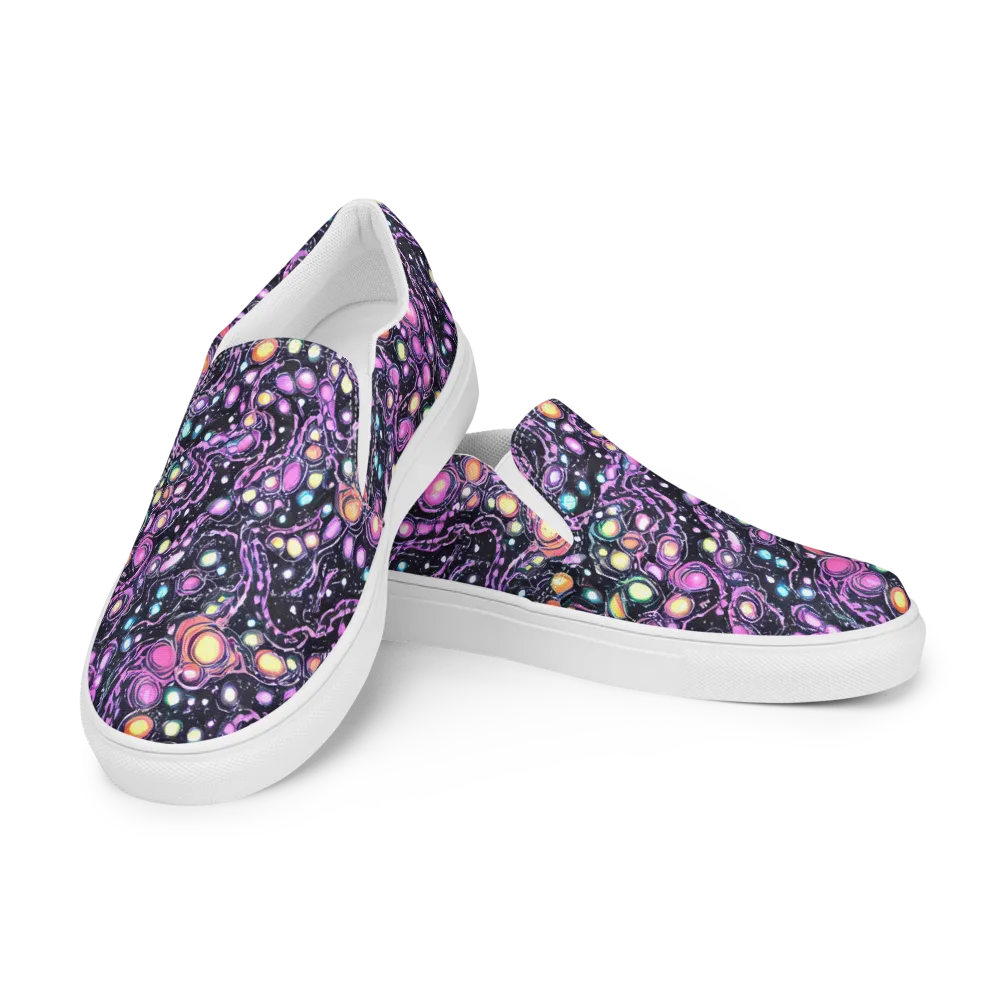 Prismatic Deep on Women's Slip-On Canvas Shoes — Left Front