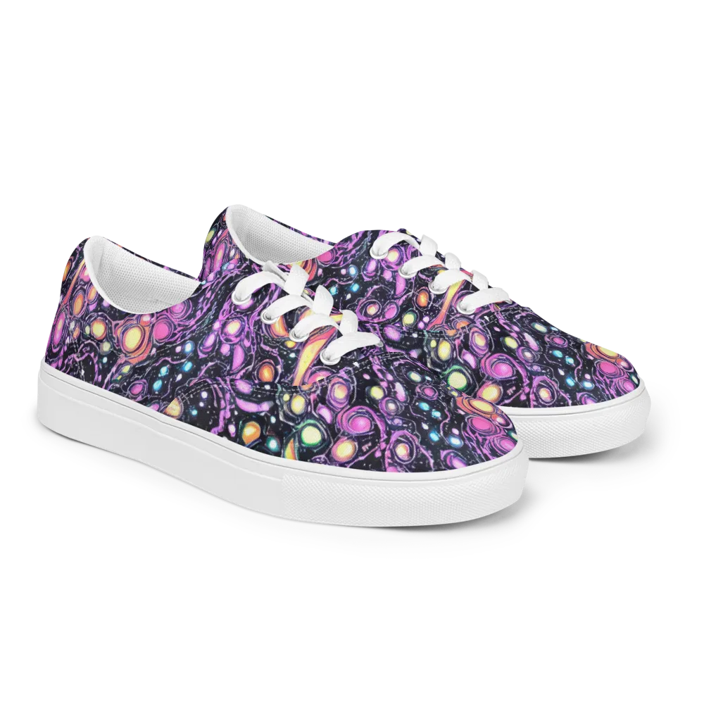 Prismatic Deep on Men's Lace-Up Canvas Shoes — Right Front