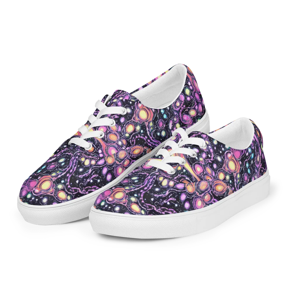 Prismatic Deep on Men's Lace-Up Canvas Shoes — Left Front