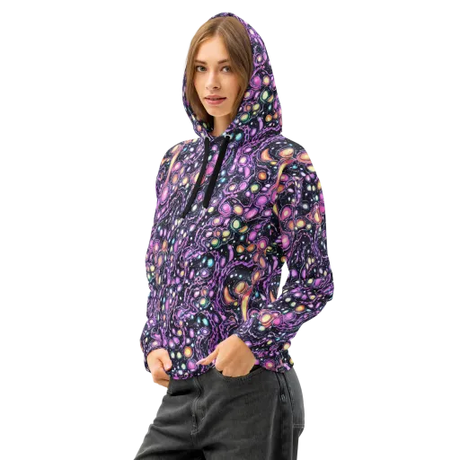 Prismatic Deep on a Cotton Hoodie