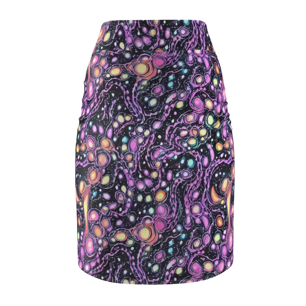 Prismatic Deep on Pencil Skirt — Back