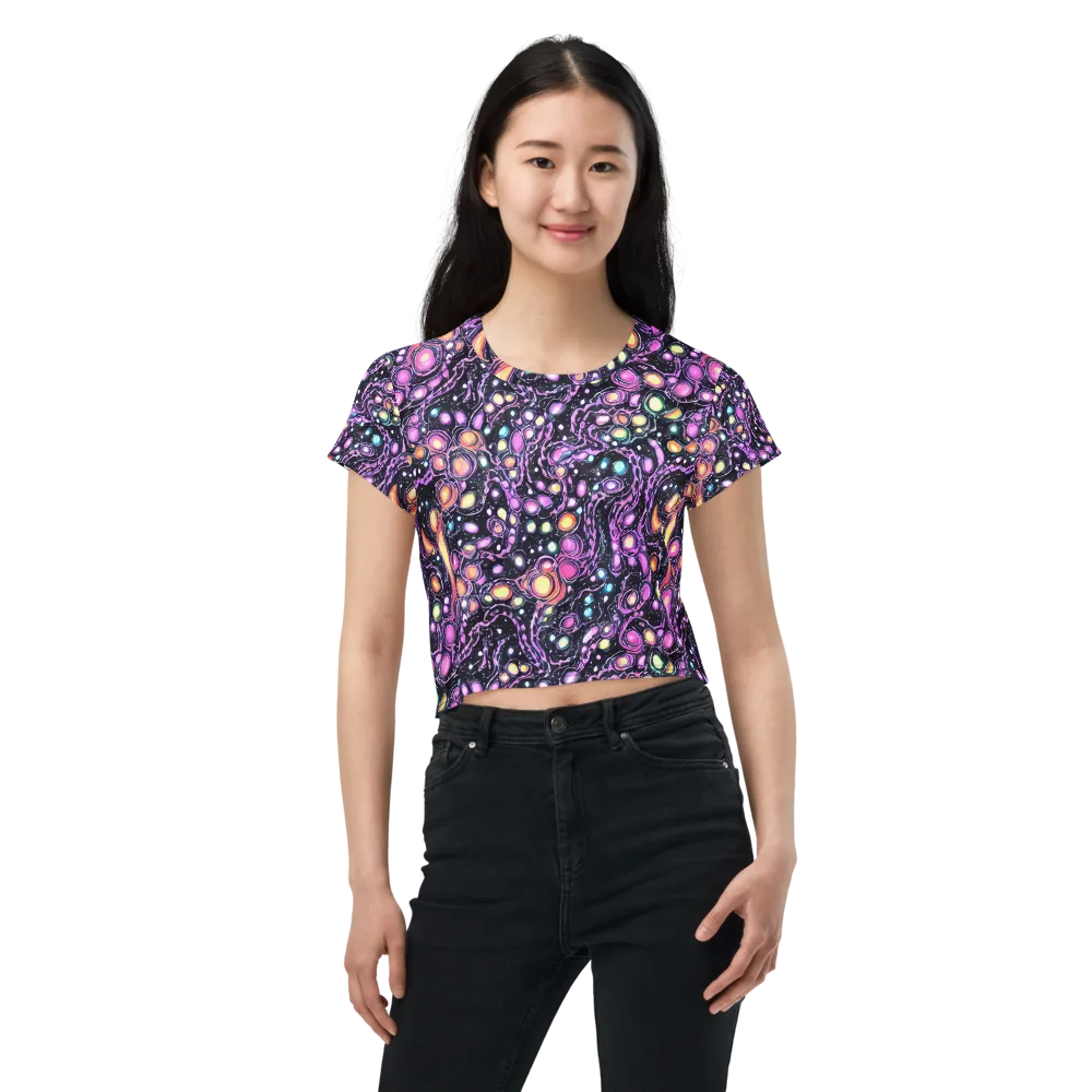 Prismatic Deep on Crop Tee — Front