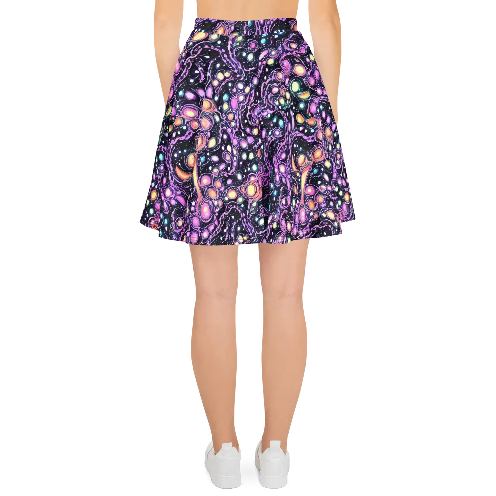 Prismatic Deep on Skater Skirt — Back