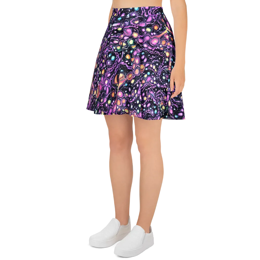 Prismatic Deep on Skater Skirt — Left