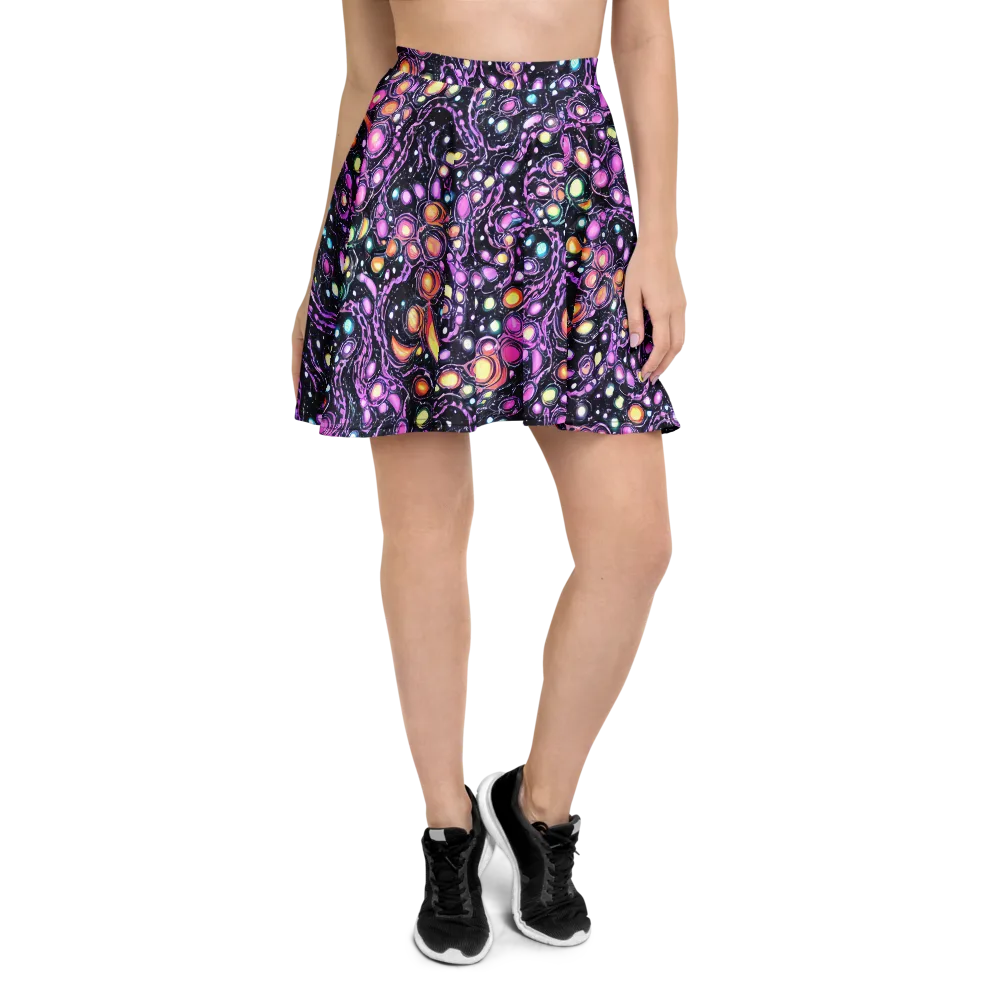 Prismatic Deep on Skater Skirt — Front