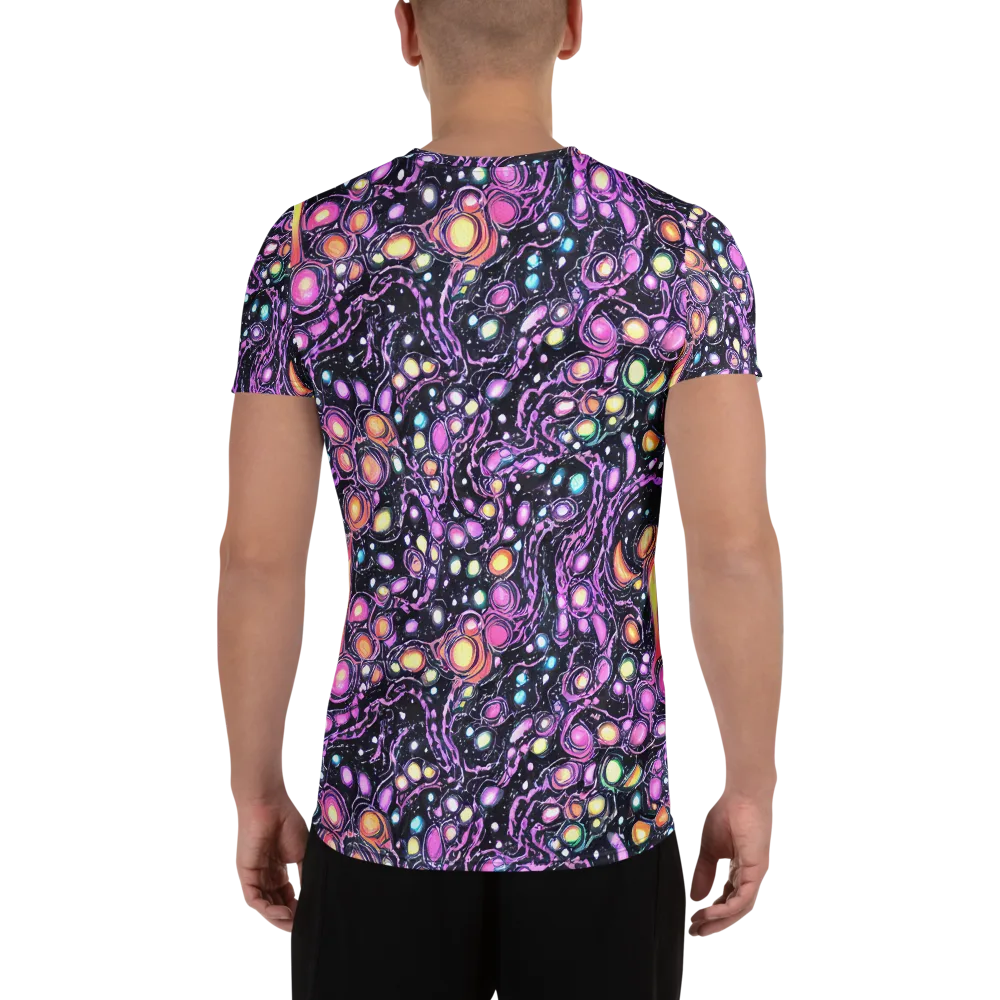 Prismatic Deep on Men's Athletic T-Shirt — Back