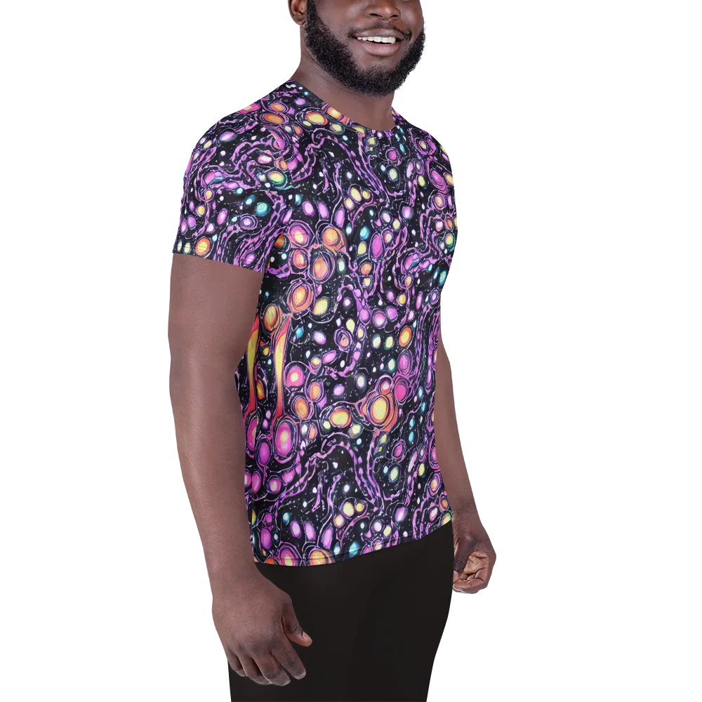 Prismatic Deep on Men's Athletic T-Shirt — Right