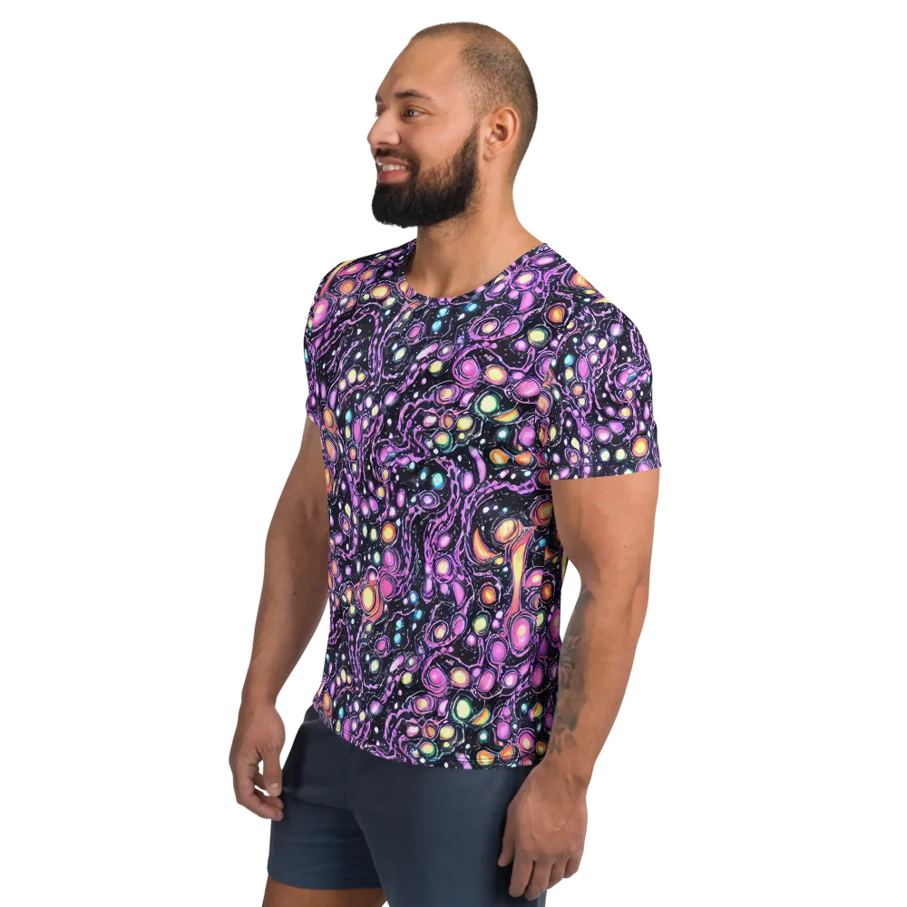 Prismatic Deep on Men's Athletic T-Shirt — Left