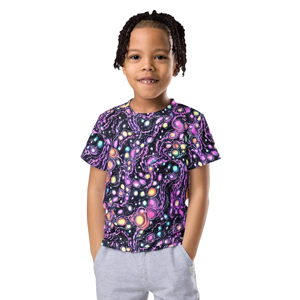 Prismatic Deep on Kids Crew Neck T-Shirt — Front