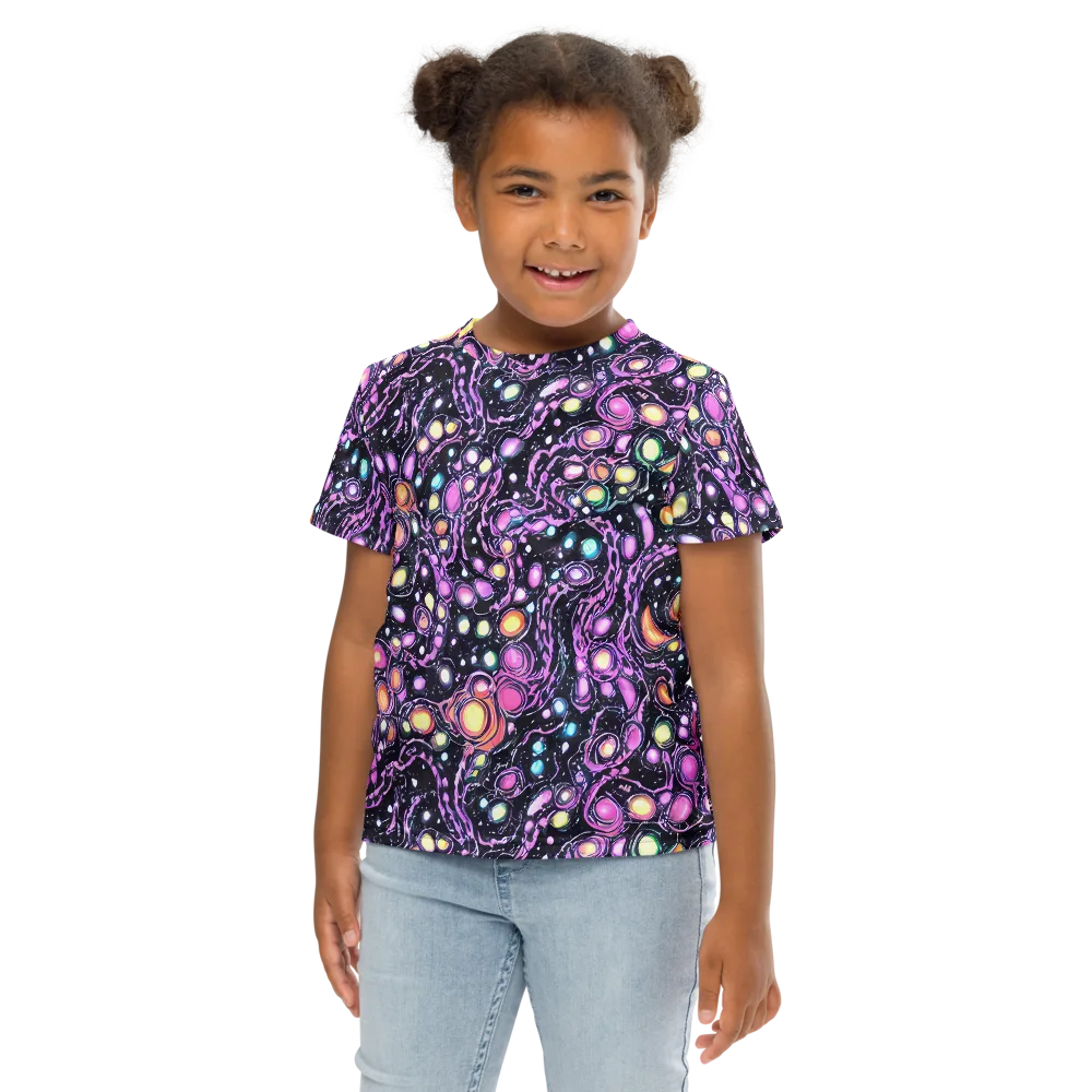 Prismatic Deep on Kids Crew Neck T-Shirt — Front