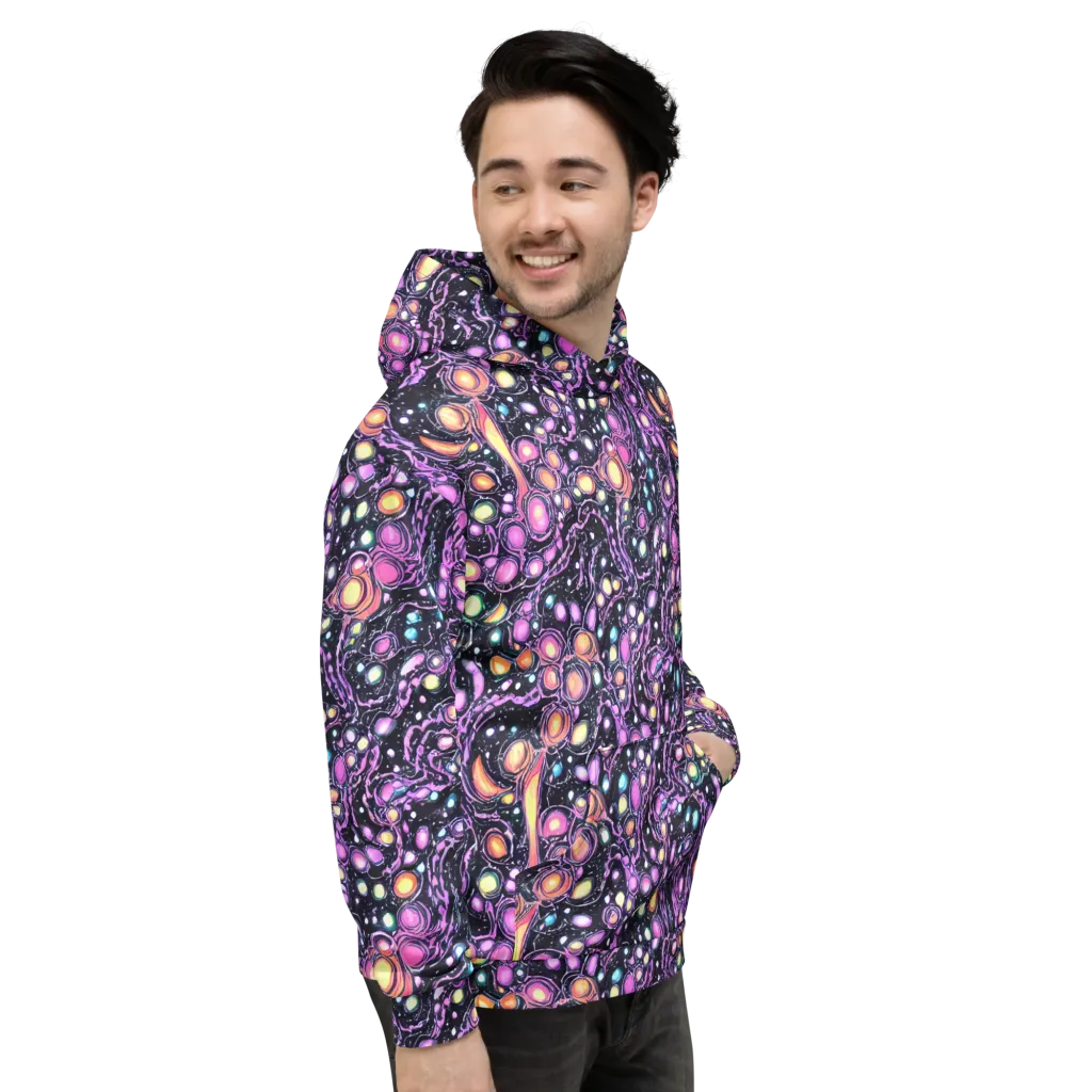 Prismatic Deep on Hoodie — Right