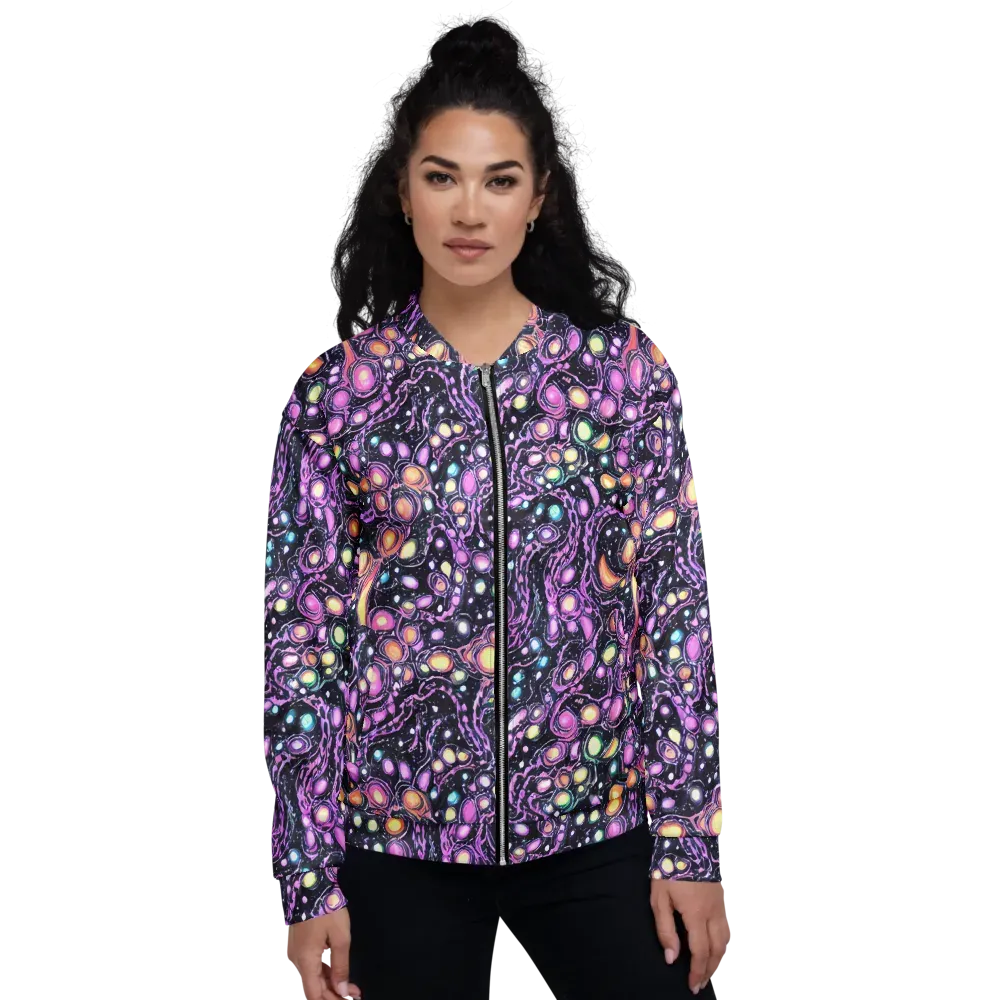 Prismatic Deep on Bomber Jacket — Front
