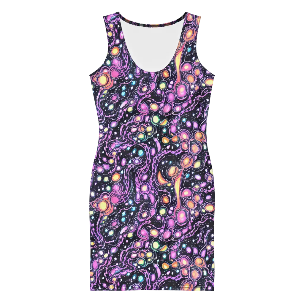 Prismatic Deep on Bodycon Dress — Front