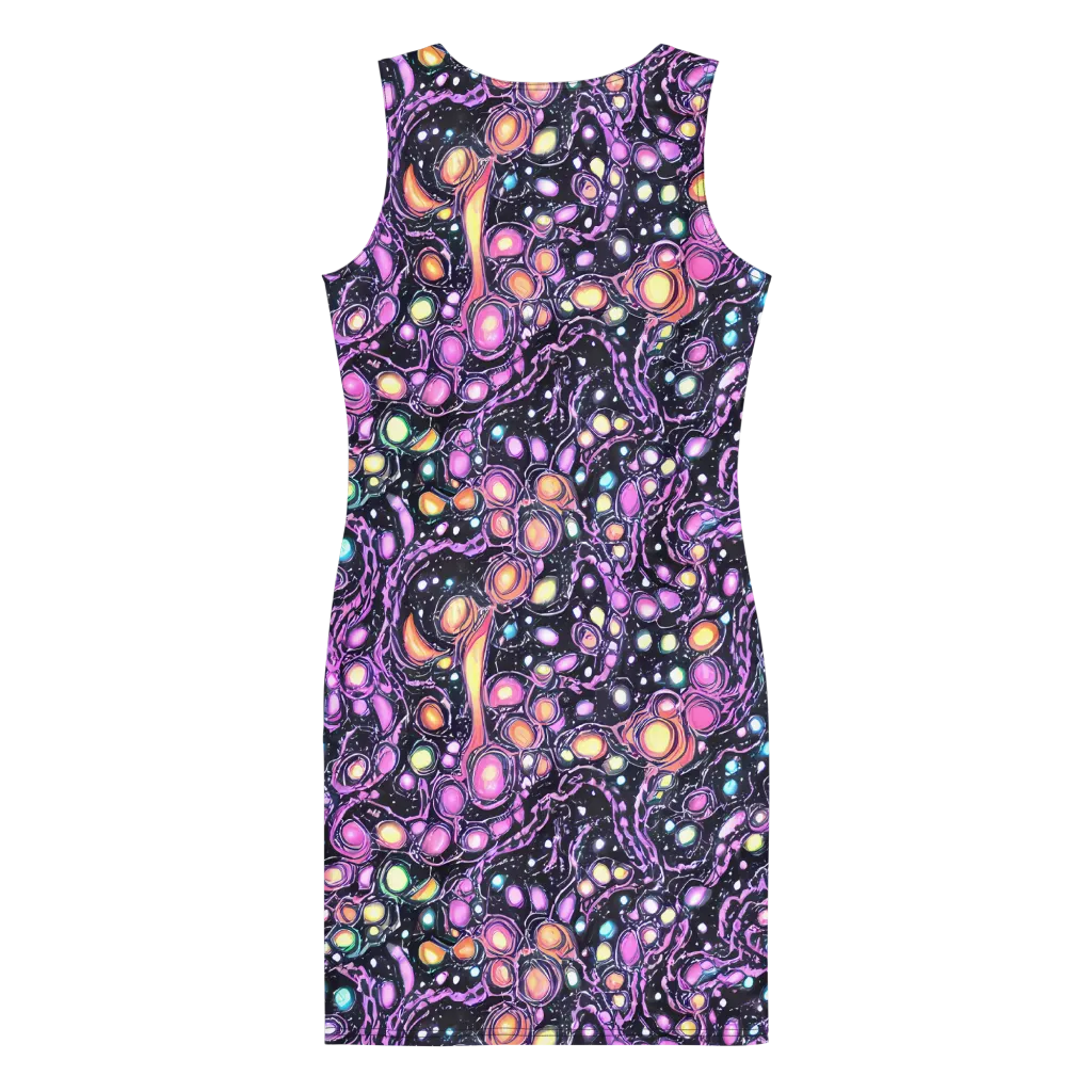 Prismatic Deep on Bodycon Dress — Back