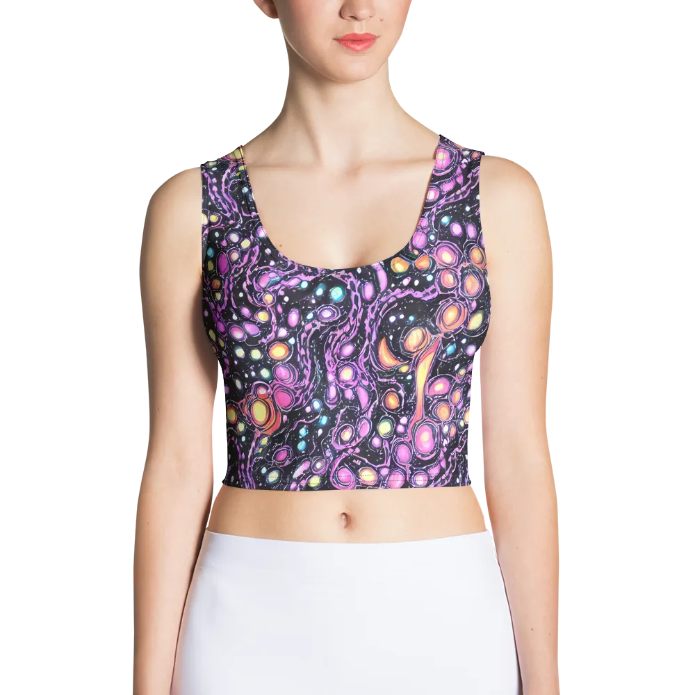 Prismatic Deep on Crop Top — Front