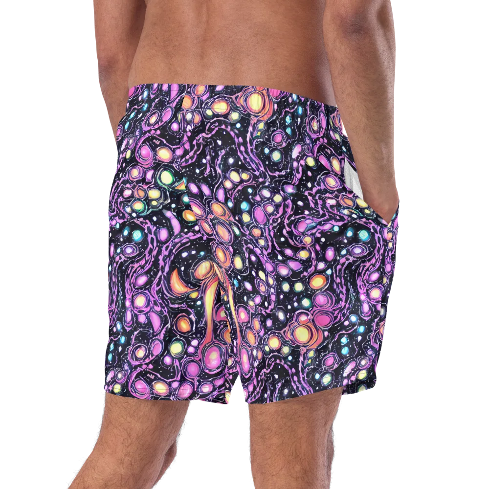 Prismatic Deep on Swim Trunks — Right Back