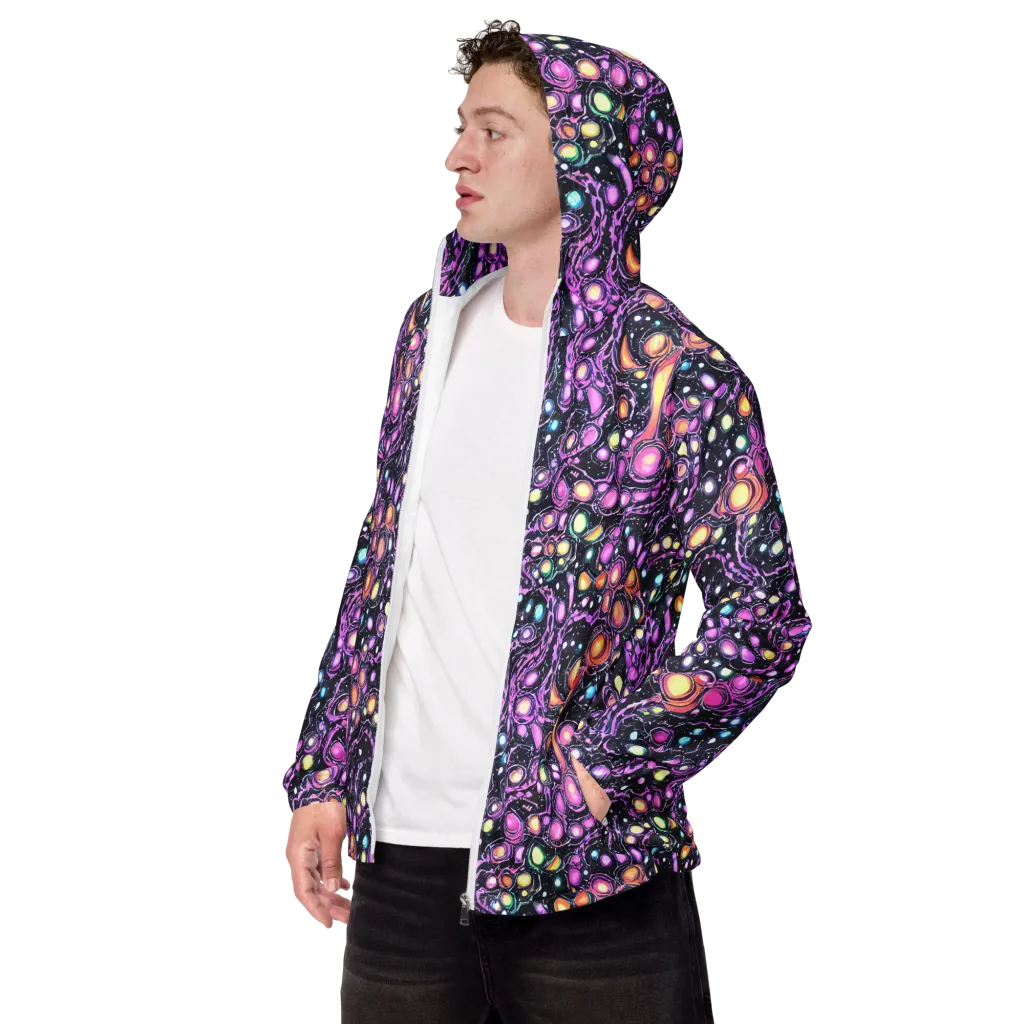 Prismatic Deep on Men's Windbreaker — Left Front