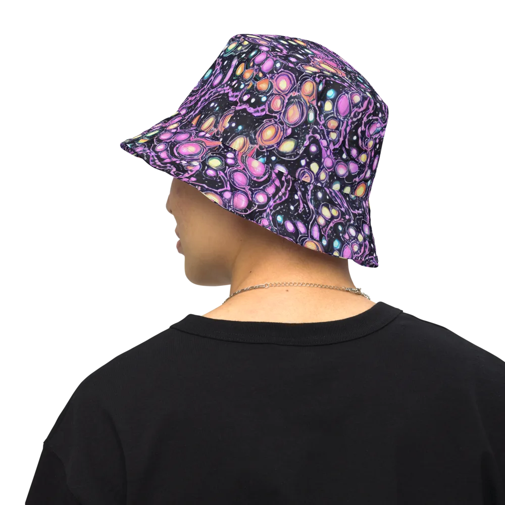 Prismatic Deep on Reversible Bucket Hat — Back Inside