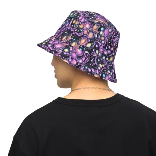 Prismatic Deep on a Reversible Bucket Hat