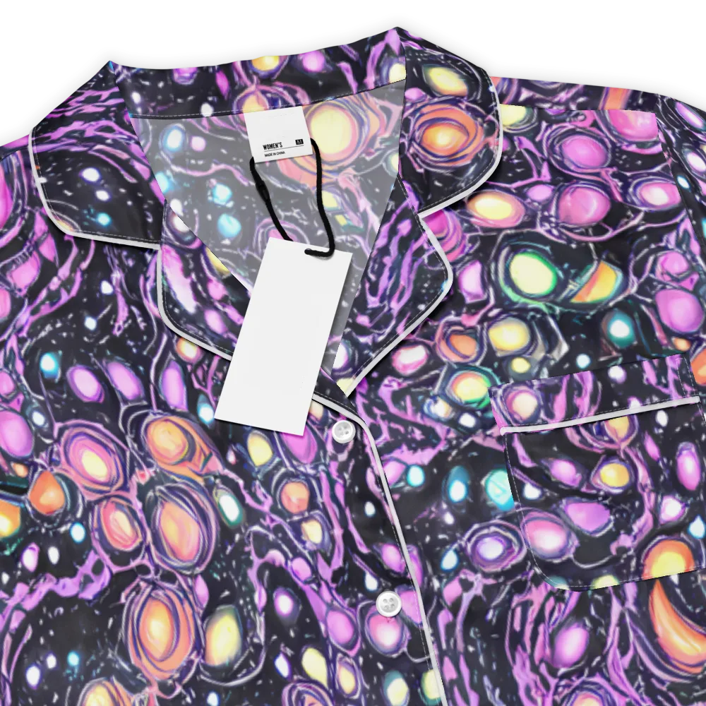 Prismatic Deep on Women's Short Sleeve Pajama Top — Product details