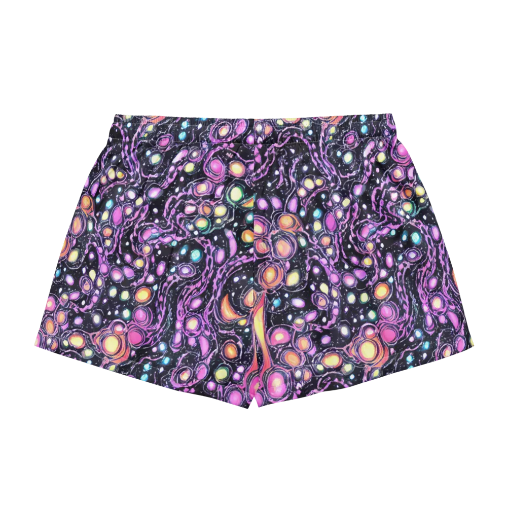 Prismatic Deep on Women's Pajama Shorts — Back
