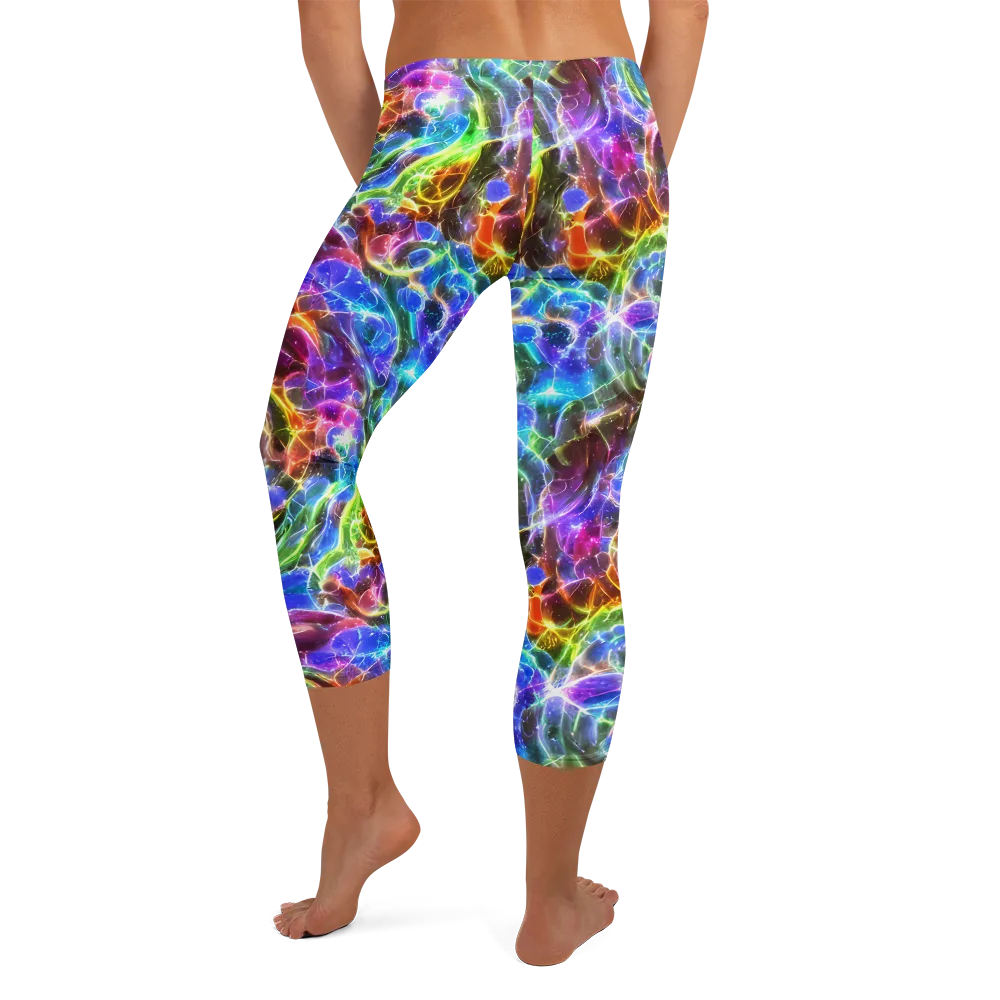Galaxy Glass on Capri Leggings — Back