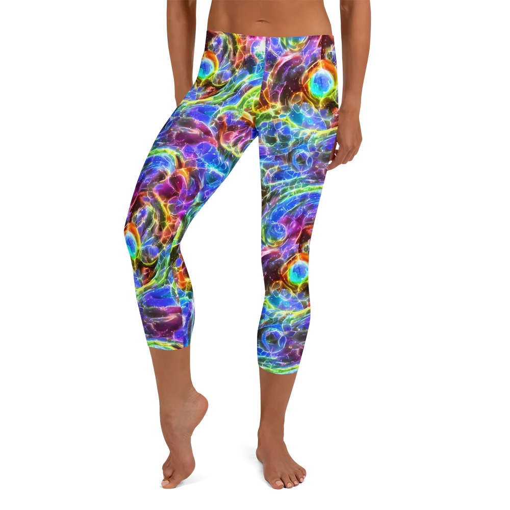 Galaxy Glass on Capri Leggings — Front