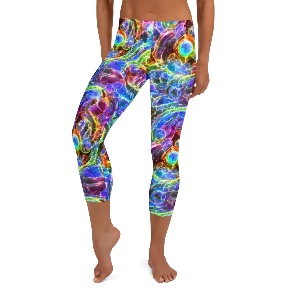 Galaxy Glass on Capri Leggings — Front