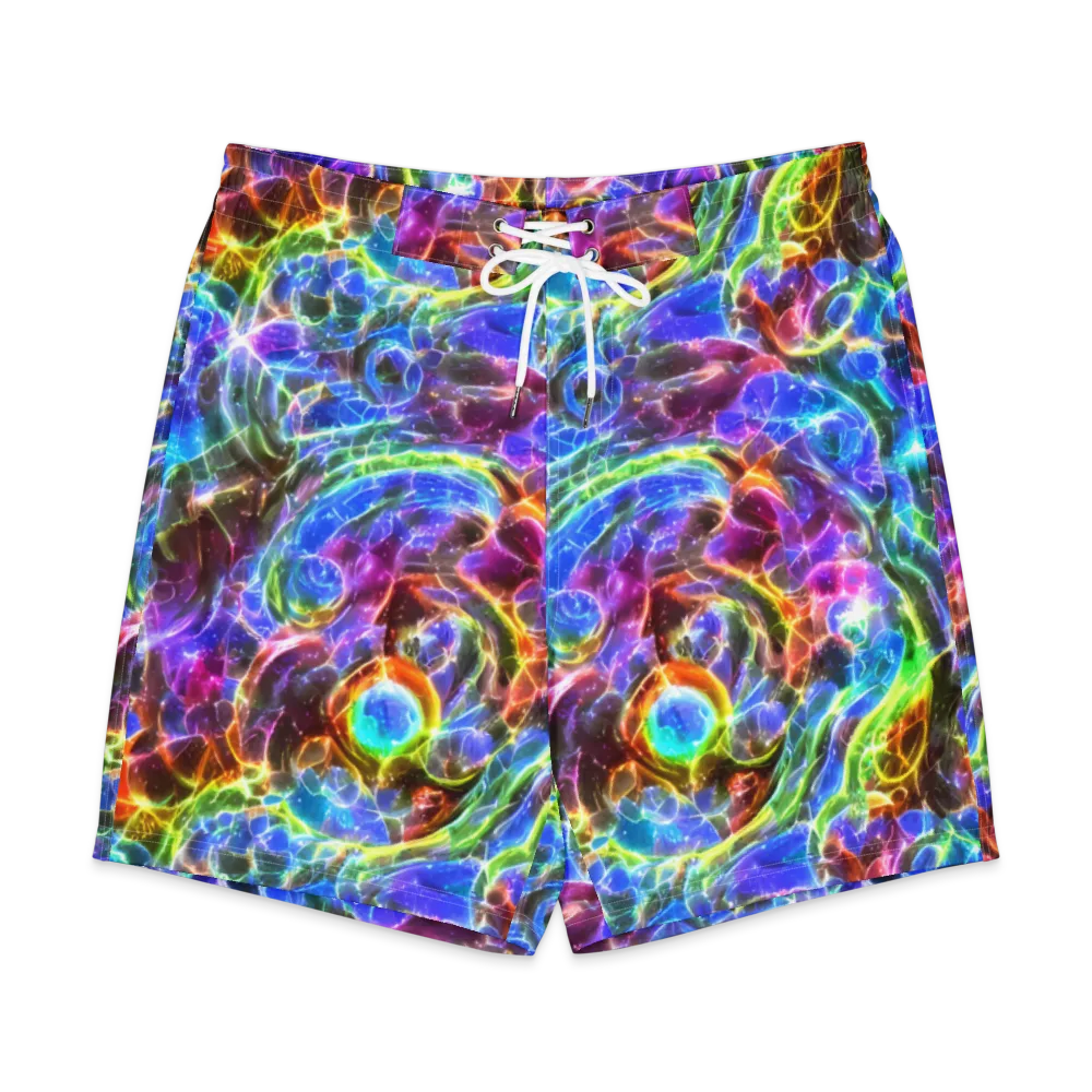 Galaxy Glass on Men's Board Shorts — Front