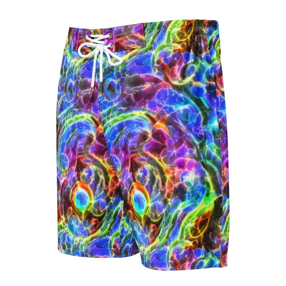 Galaxy Glass on Men's Board Shorts — Front