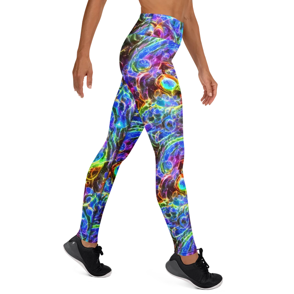 Galaxy Glass on Yoga Leggings — Right