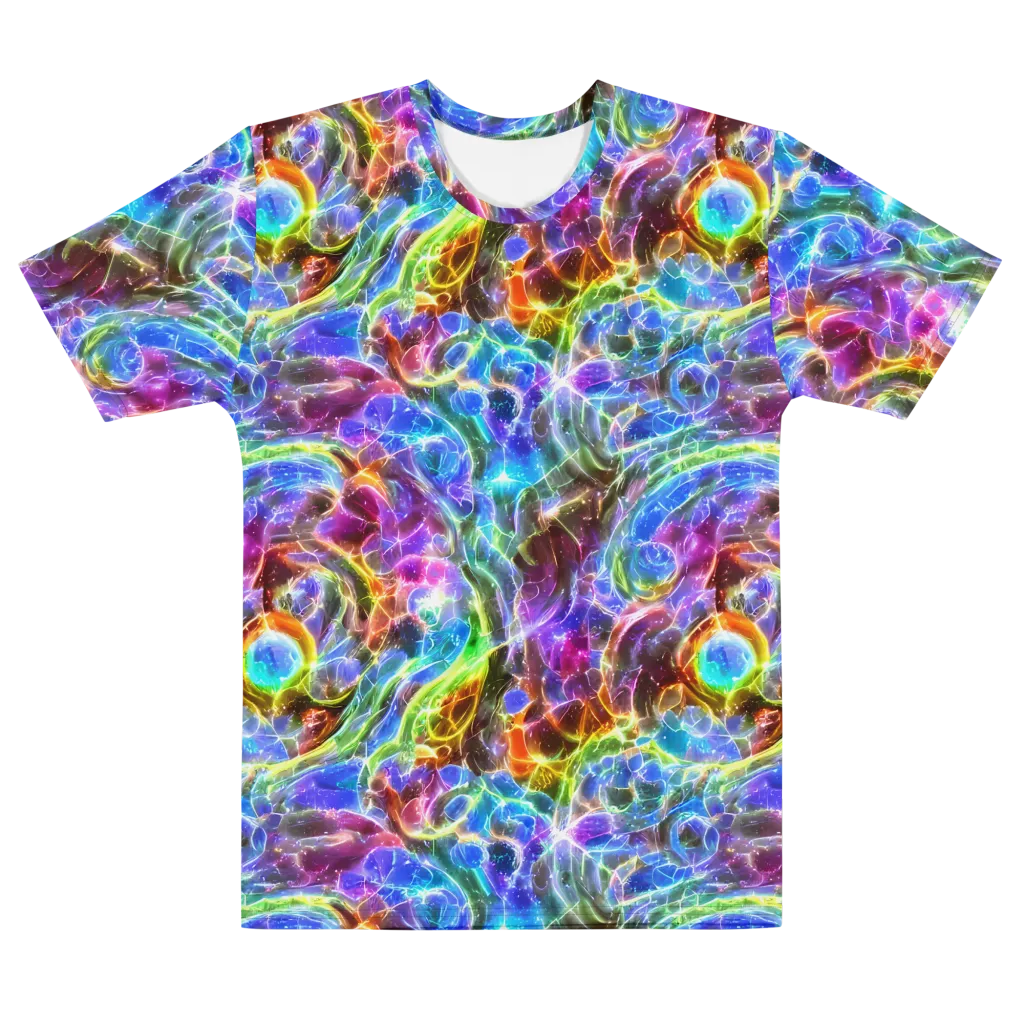 Galaxy Glass on Men's Cotton Crew Neck T-Shirt — Front