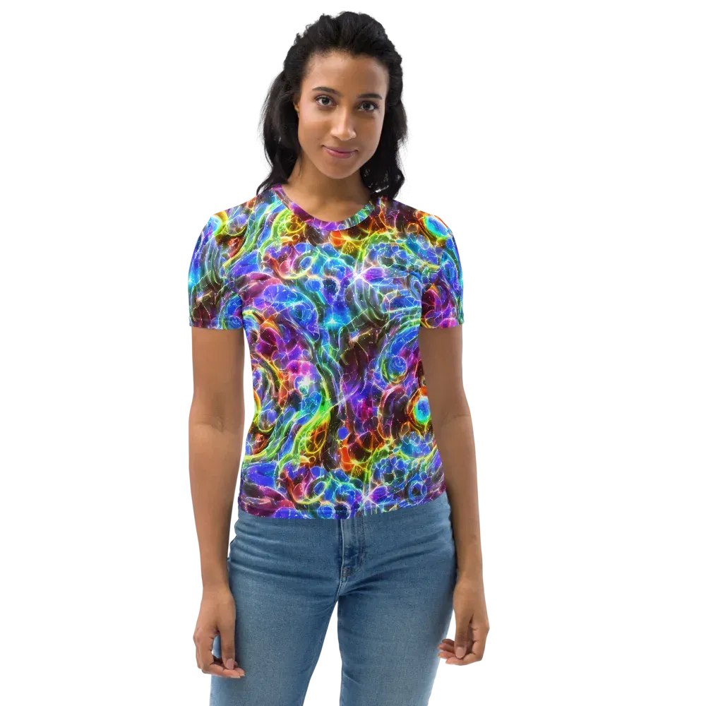 Galaxy Glass on Women's Crew Neck T-Shirt — Front
