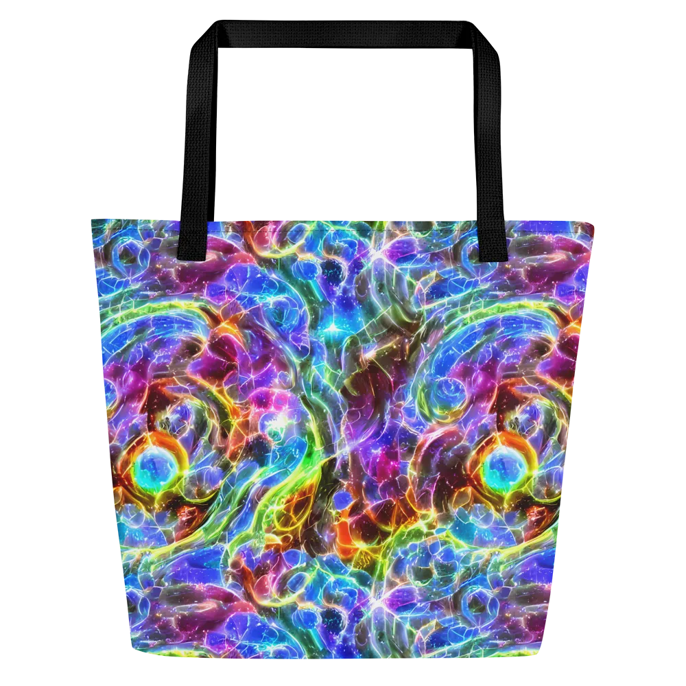 Galaxy Glass on Large Tote Bag W/ Pocket — Front