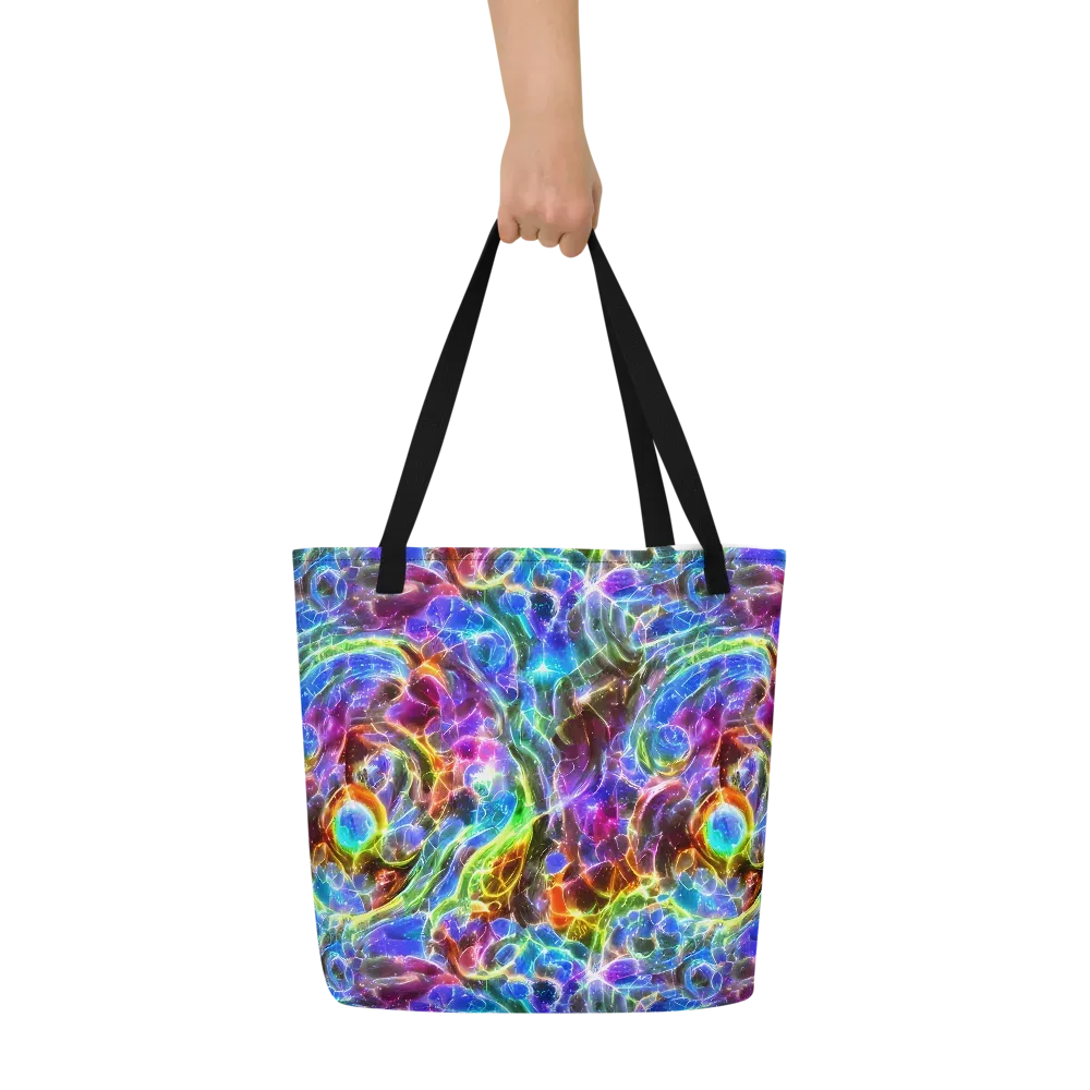 Galaxy Glass on Large Tote Bag W/ Pocket — Front