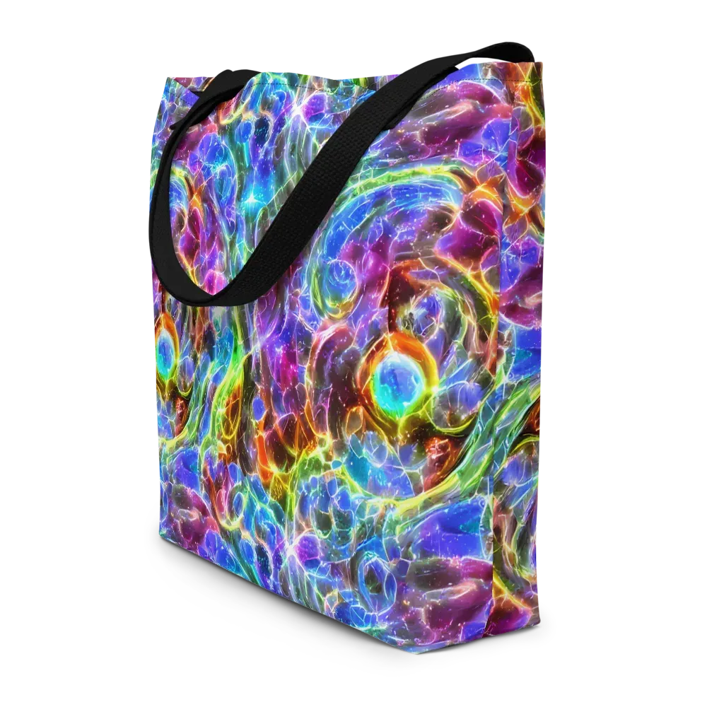 Galaxy Glass on Large Tote Bag W/ Pocket — Front