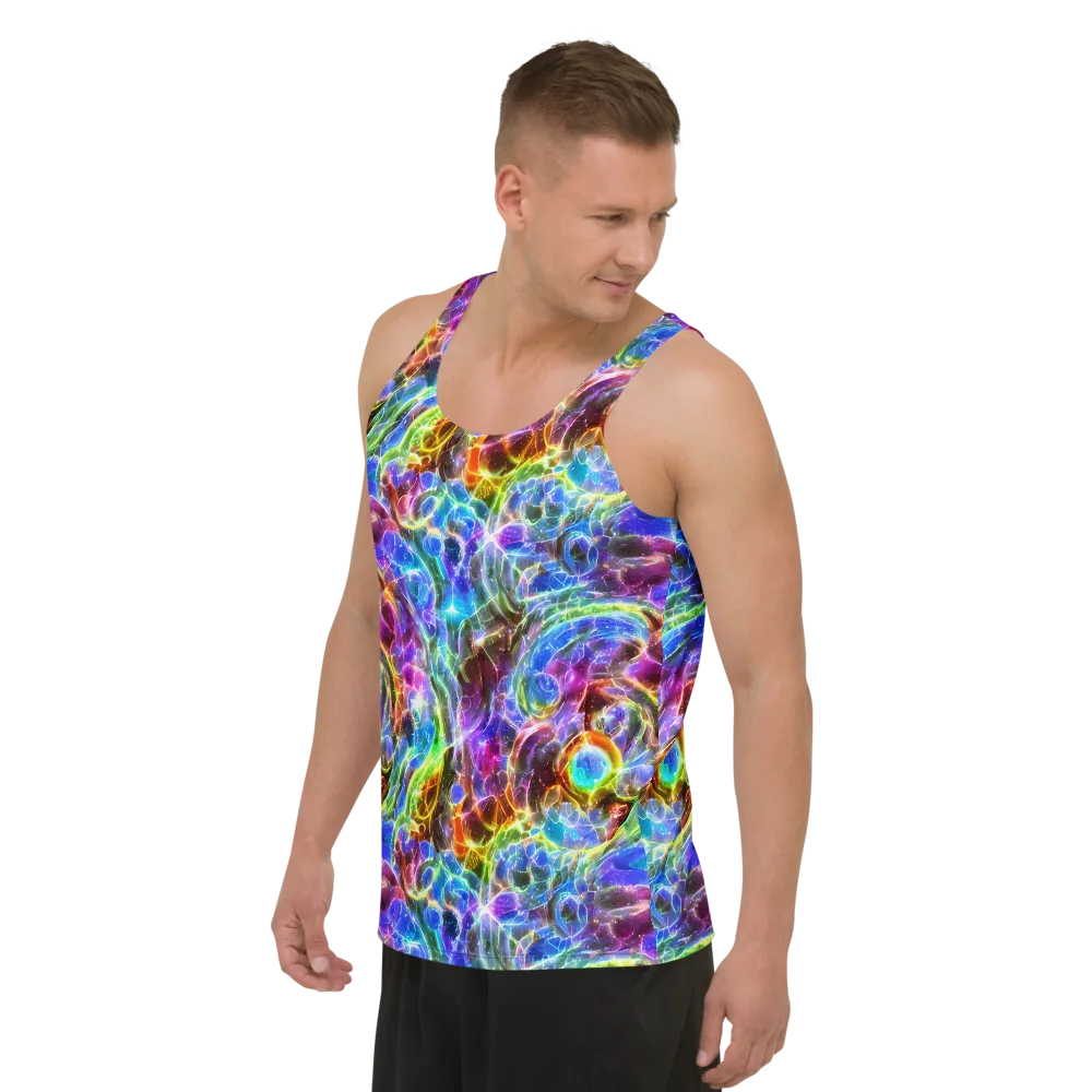 Galaxy Glass on Men's Tank Top — Left Front