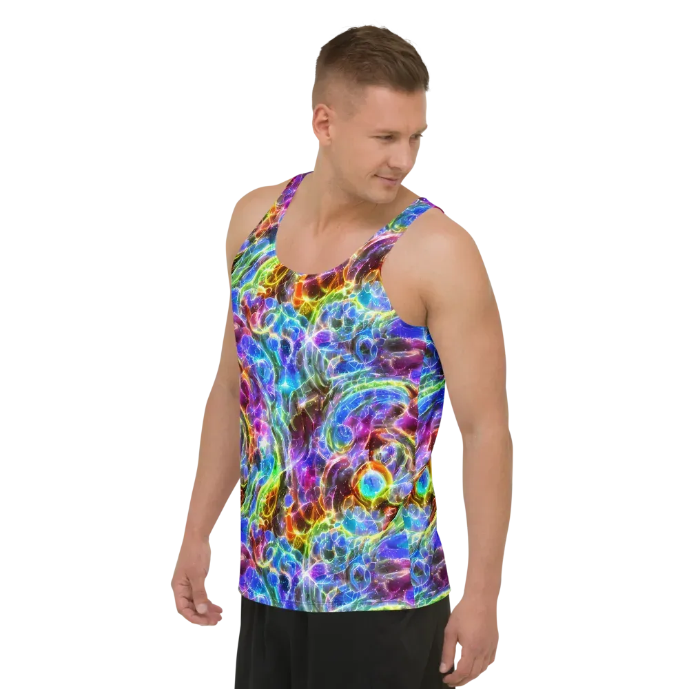 Galaxy Glass on Men's Tank Top — Left Front