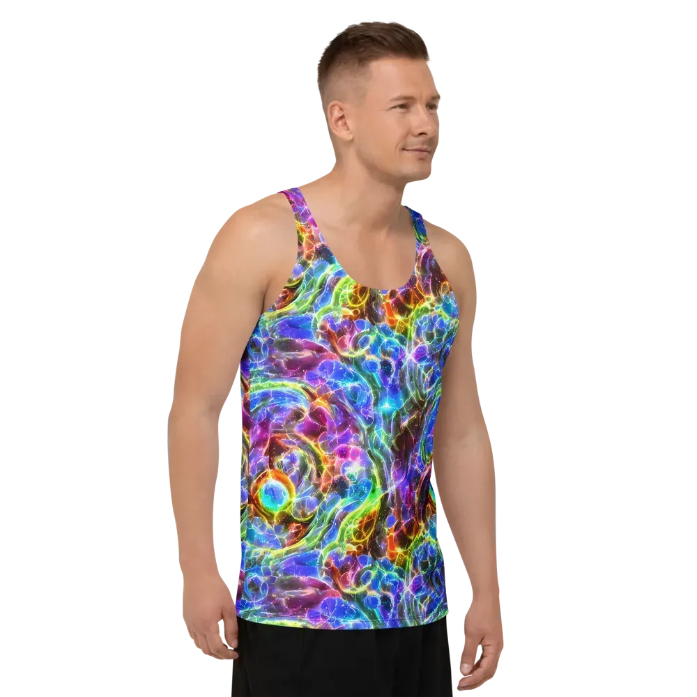 Galaxy Glass on Men's Tank Top — Right Front