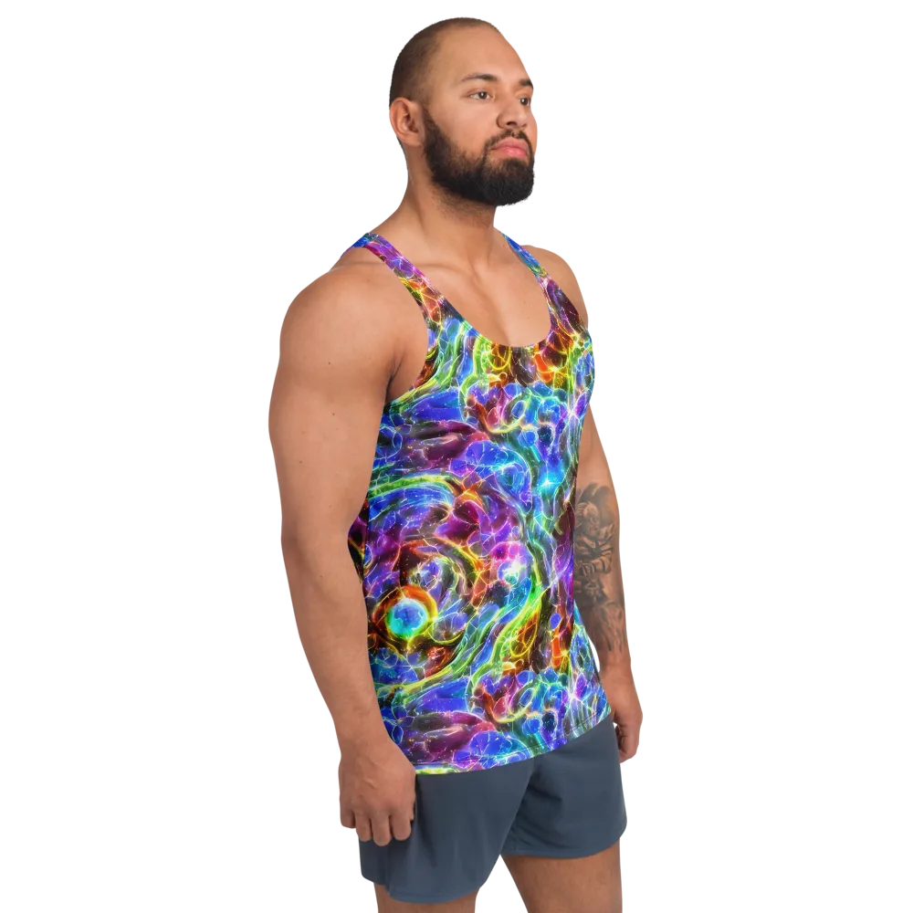 Galaxy Glass on Men's Tank Top — Right Front