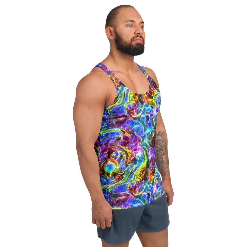 Galaxy Glass on Men's Tank Top — Right Front