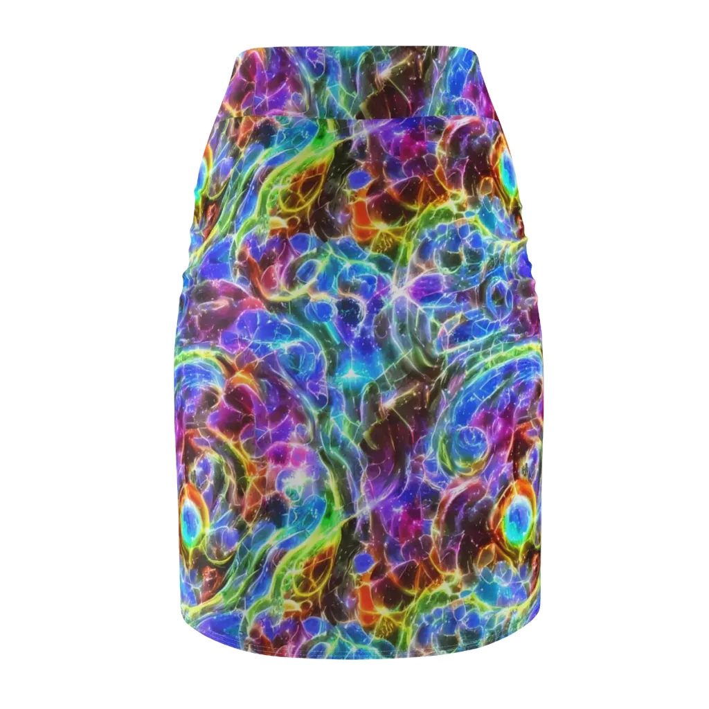 Galaxy Glass on Pencil Skirt — Back
