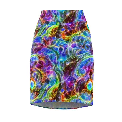 Galaxy Glass on a Pencil Skirt