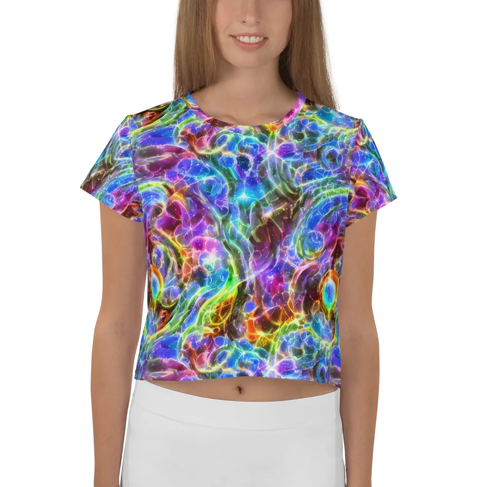 Galaxy Glass on Crop Tee — Front