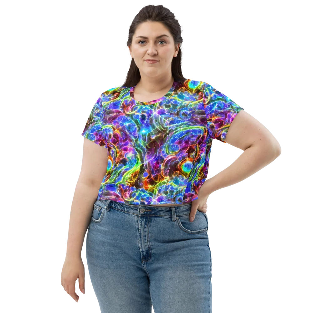 Galaxy Glass on Crop Tee — Front