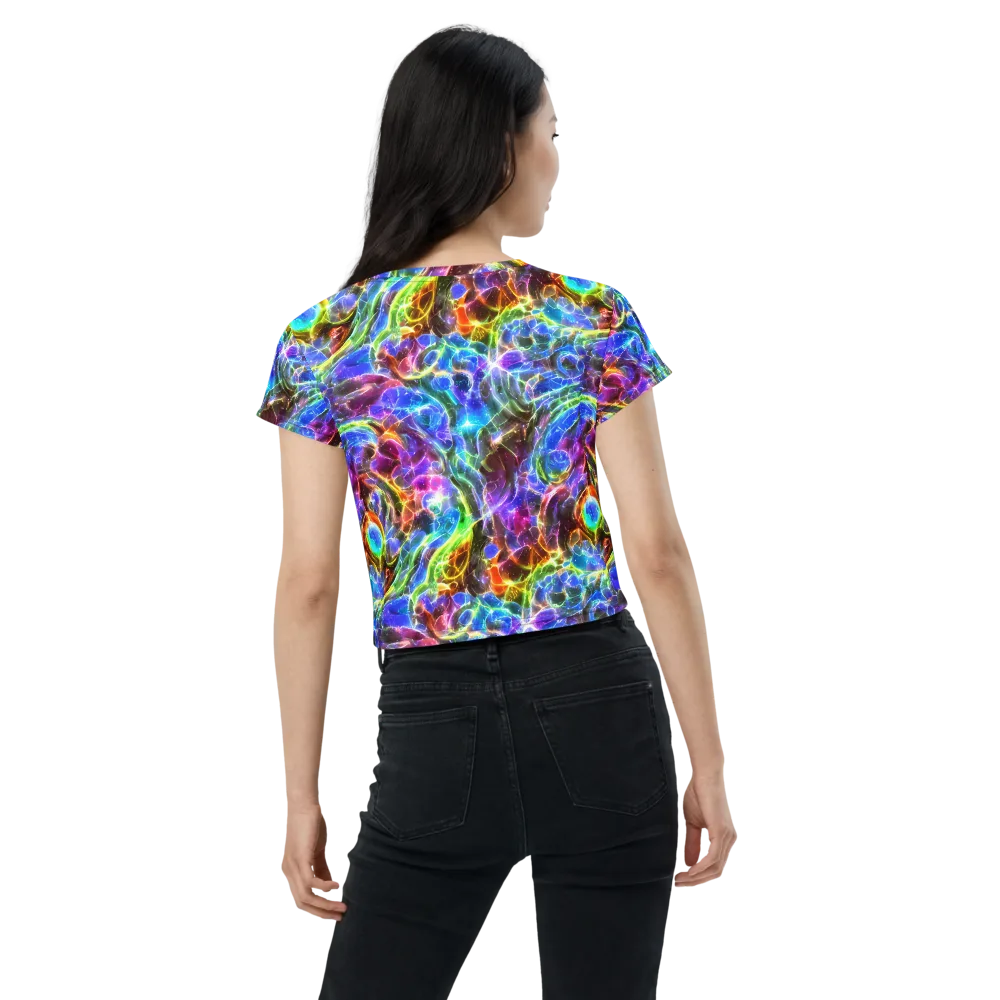 Galaxy Glass on Crop Tee — Back